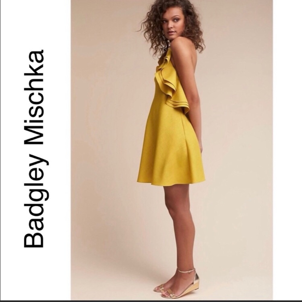 Badgley Mischka Mini halter dress - Picture 4 of 6